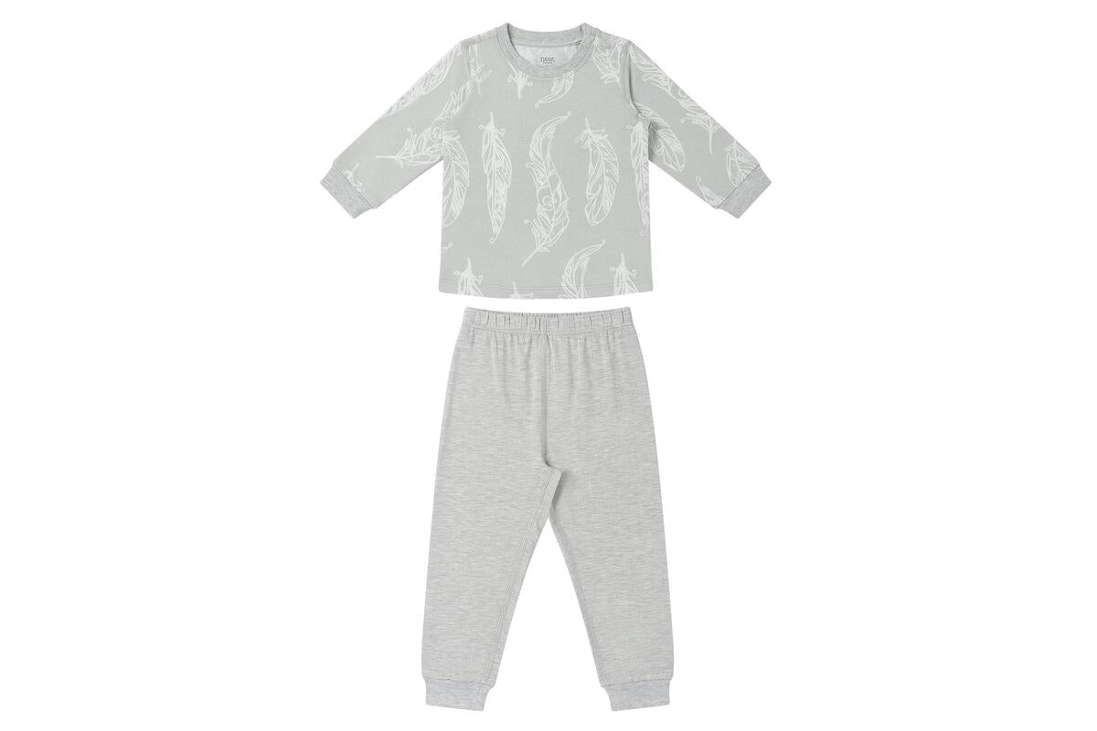 Nest Designs Two-Piece Long Sleeve PJ Set (Avocado Bamboo)