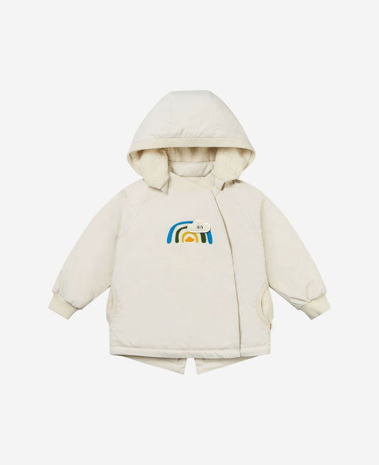 Petite Revery Down Hooded Coat - Cloud