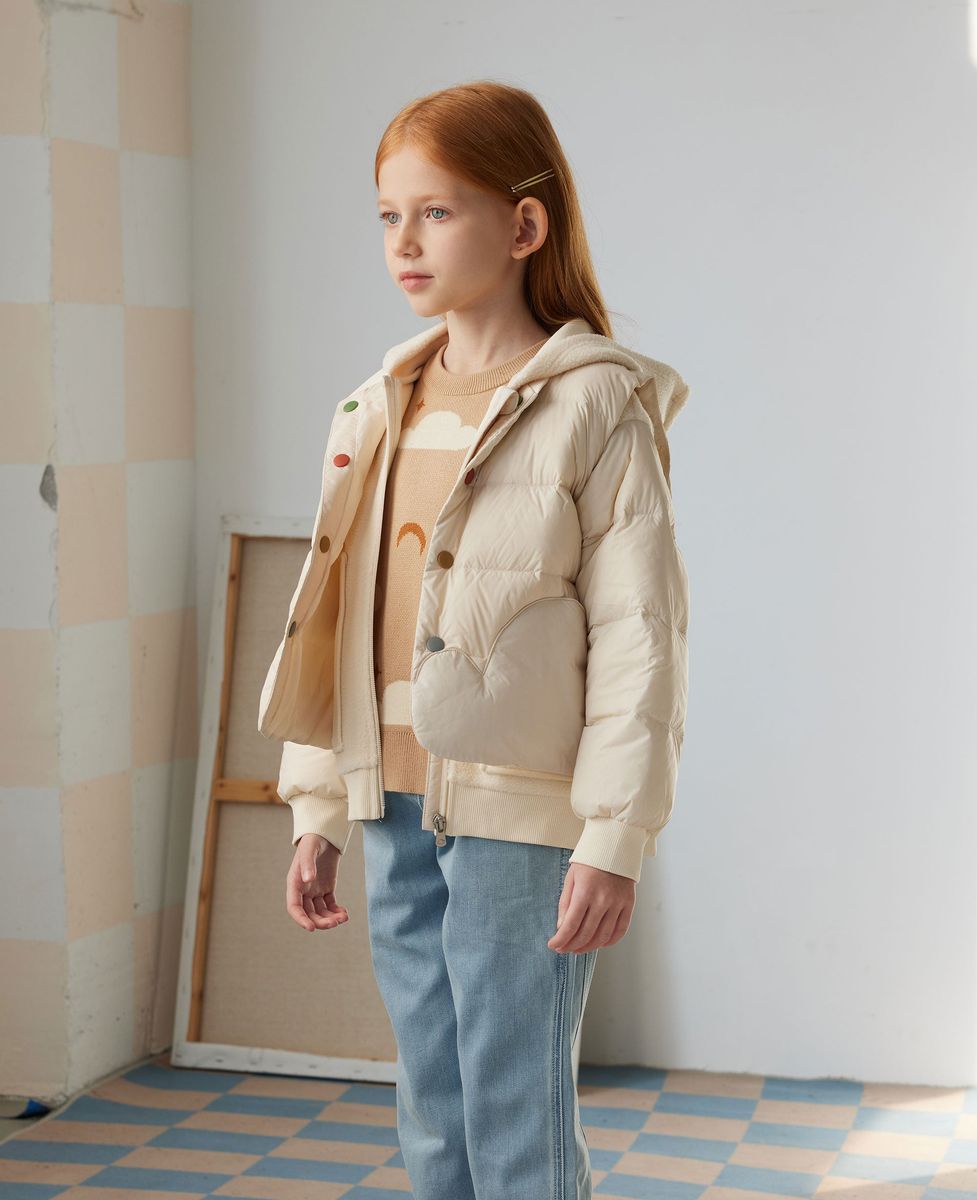 Petite Revery Down Fleece Jacket - Cloud