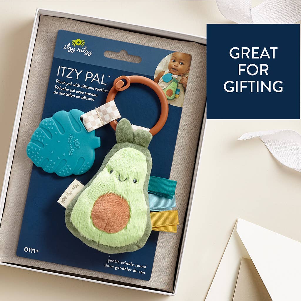 Itzy Pal™ Plush + Teether: Strawberry