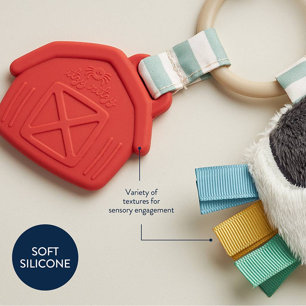Itzy Pal™ Plush + Teether: Strawberry