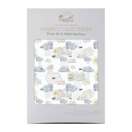 Nest Designs Crib Sheet Small - Fluffy Puffs