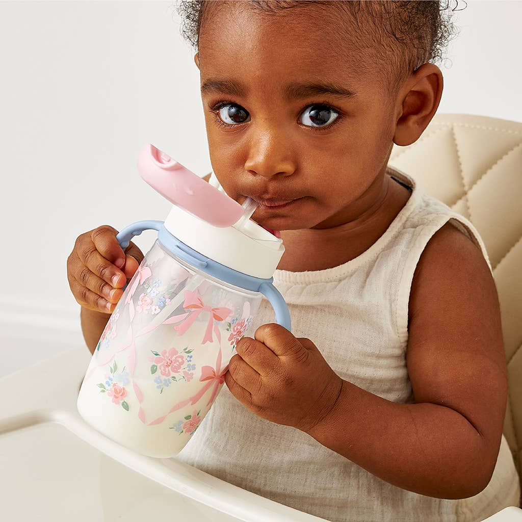Itzy Sips™ - Straw Cup With Snap-Close Lid: Giddy Up!