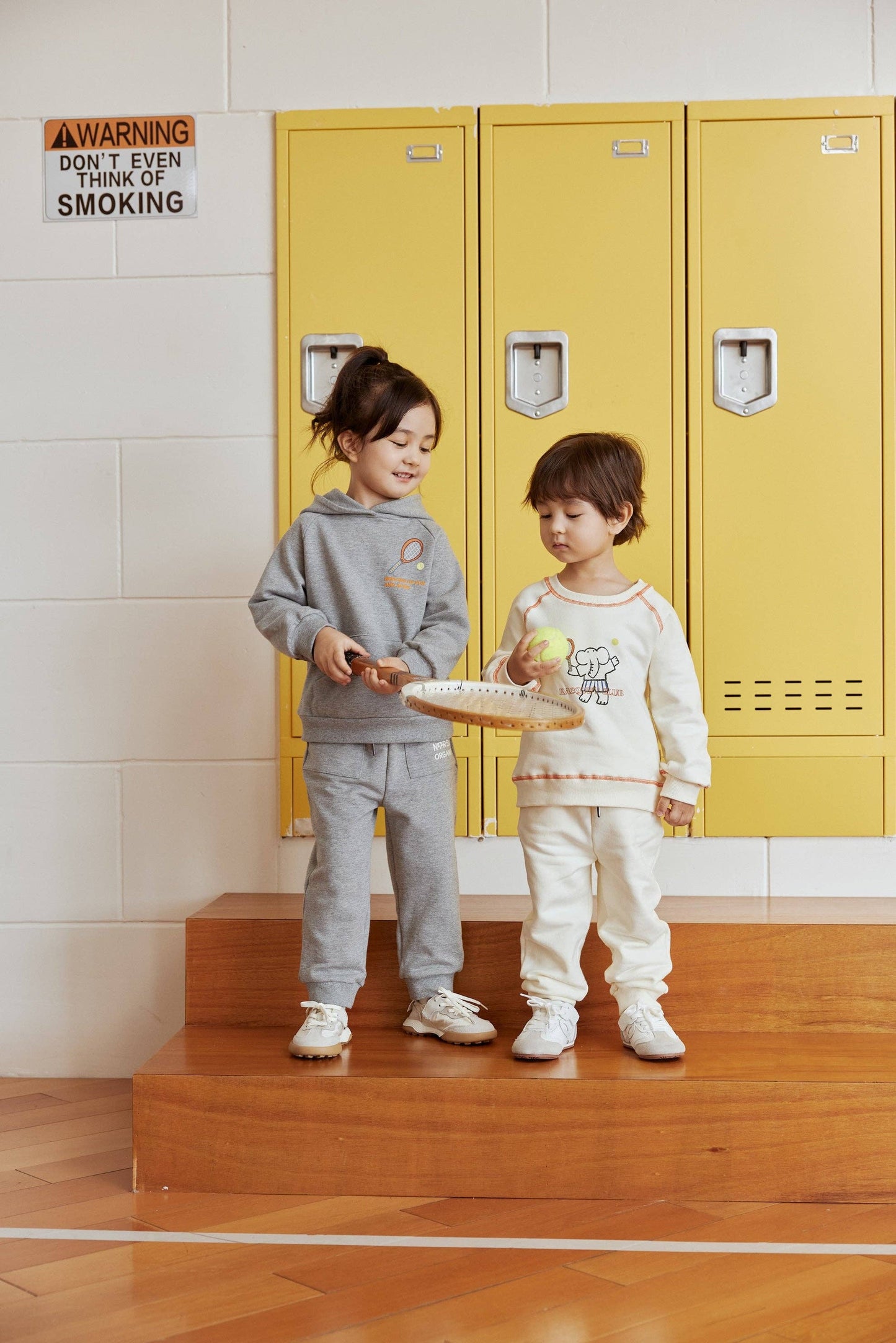 NORSU Organic Toddler French Terry Sweatpant-Mix Grey
