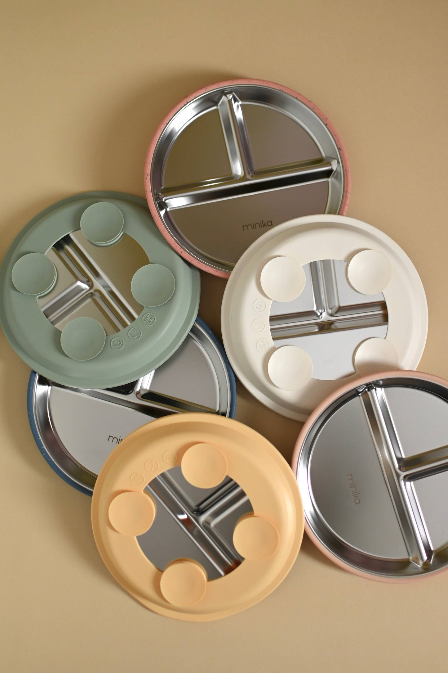 MINIKA Stainless & silicone suction plate