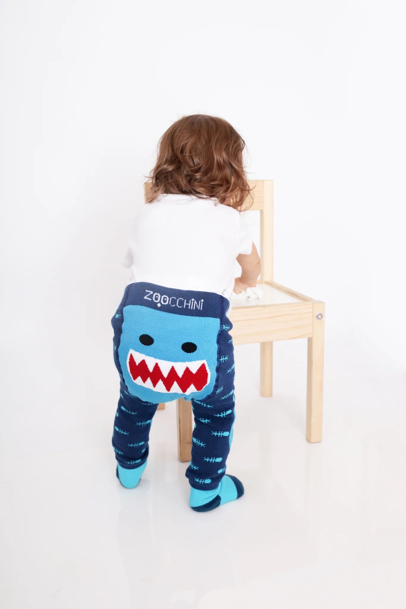 ZOOCCHINI grip+easy™ Comfort Crawler Legging & Sock Set - Sherman Shark