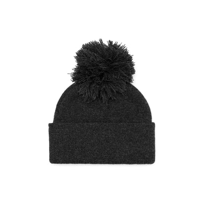 STONZ Pom Beanie in Heather Charcoal - product photo