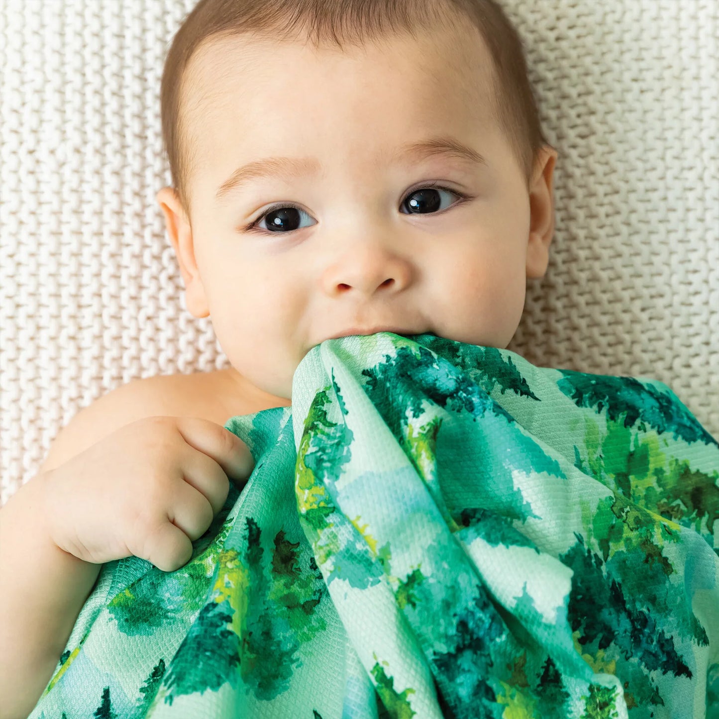 TINY TWINKLE Kaffle Swaddle Blanket - Forest