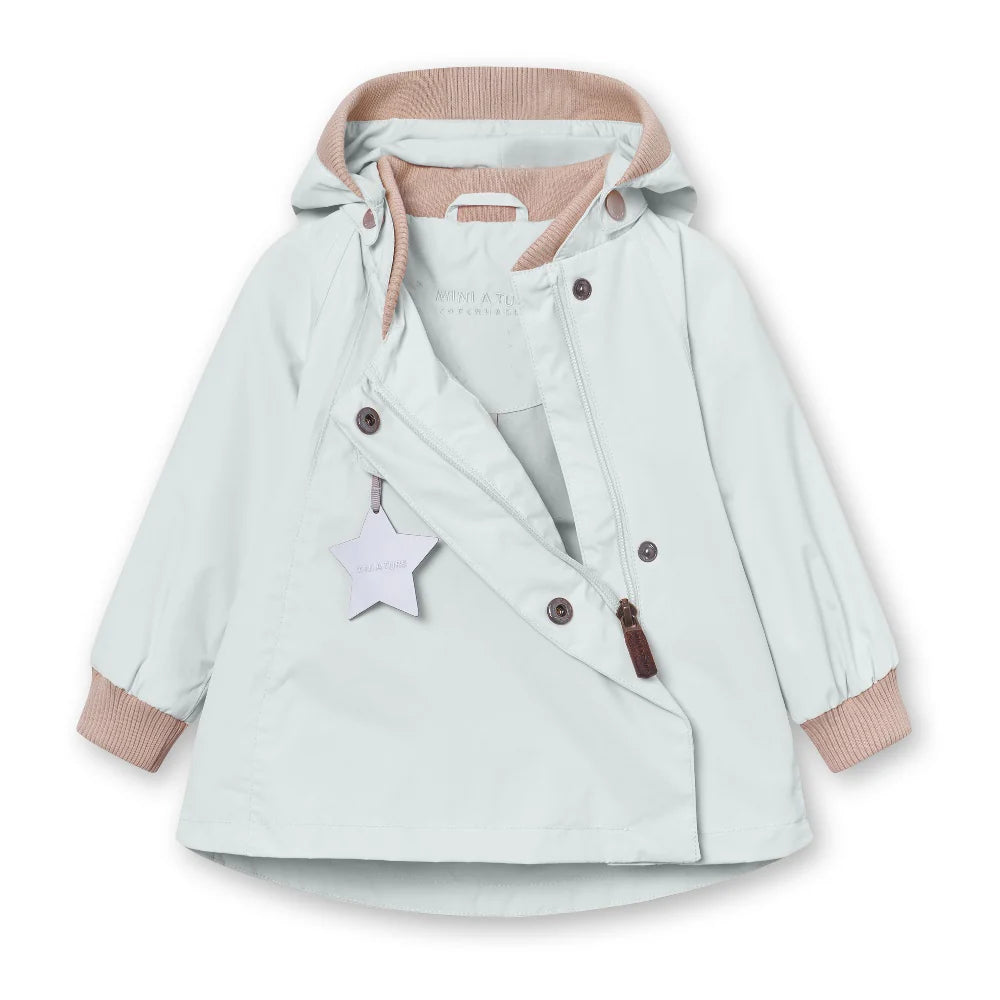 Mini A Ture MATWAI fleece lined spring jacket. GRS Blue metal