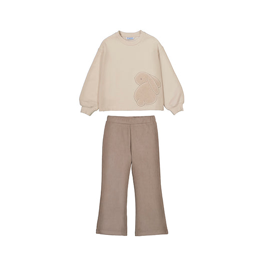 Mayoral Pullover Leggings Set - Sand