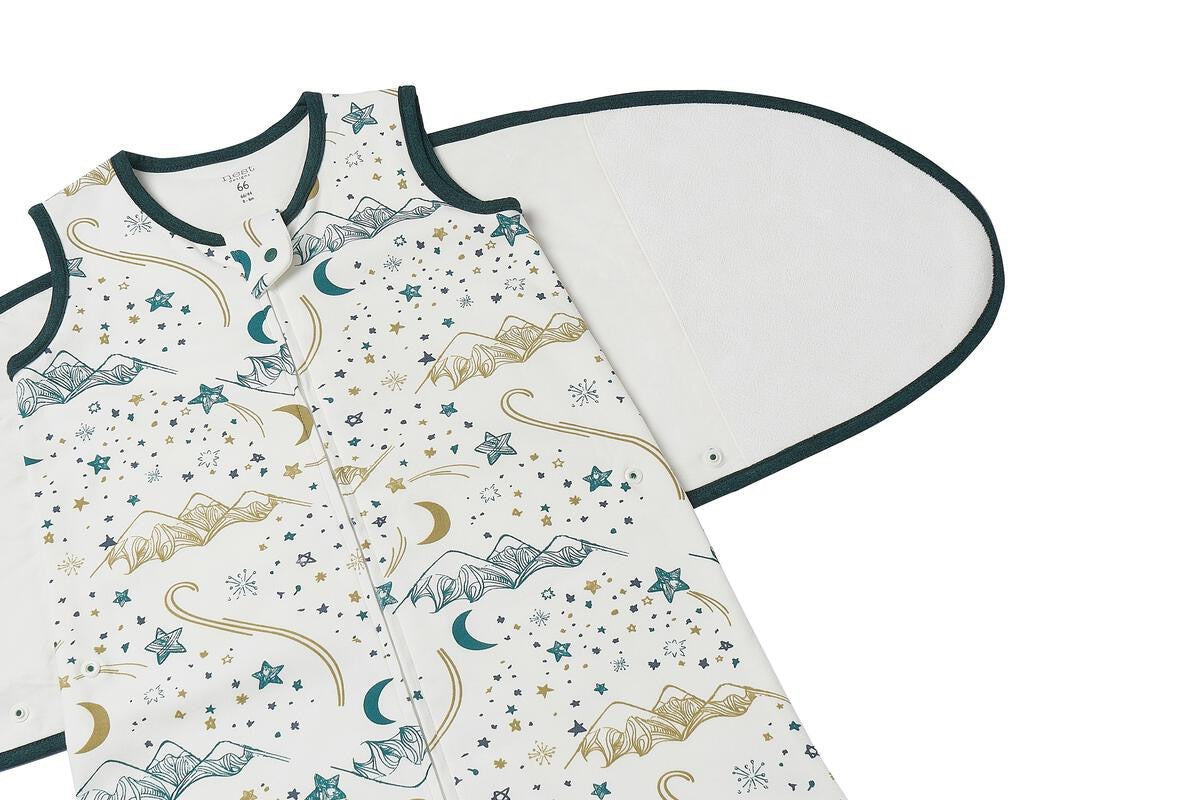 Nest Designs Swaddle Sleep Bag 1.0 TOG (Organic Cotton) - Stars White