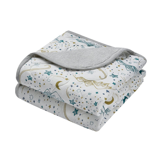 Nest Designs Small Cozy Blanket (Bamboo Jersey) - Stars White