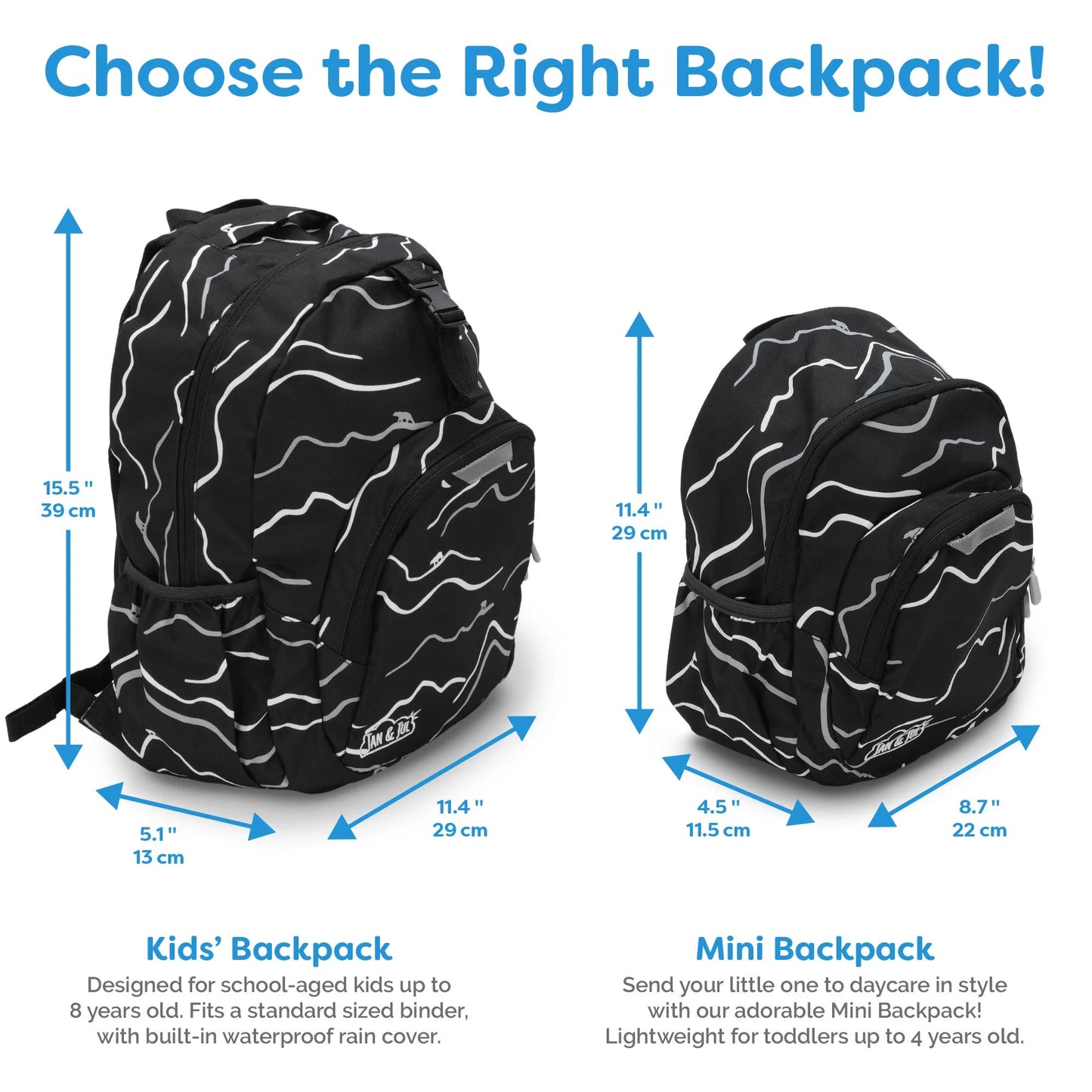 Jan and Jul  |Kids Mini Backpacks | Cool Peaks