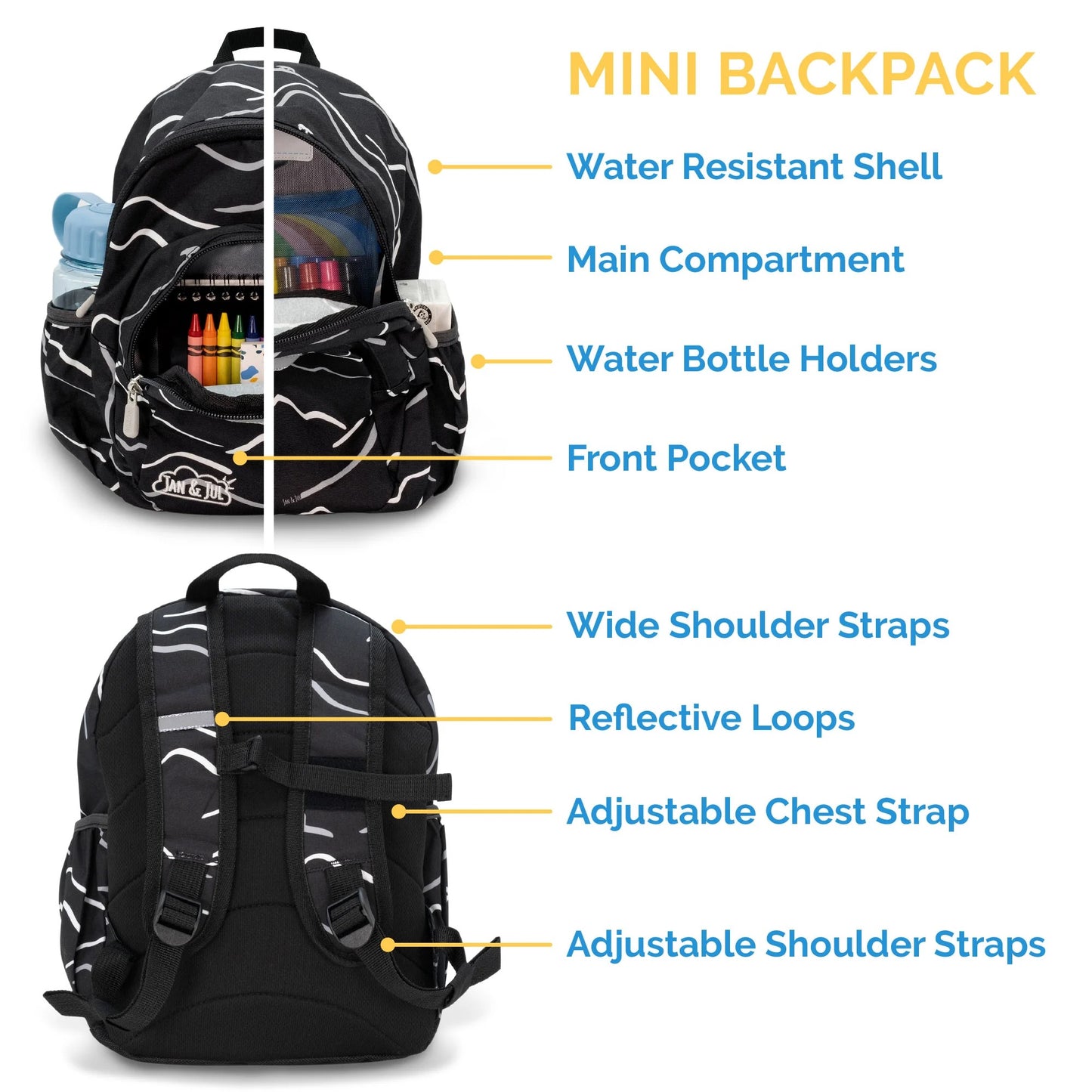 Jan and Jul  |Kids Mini Backpacks | Cool Peaks