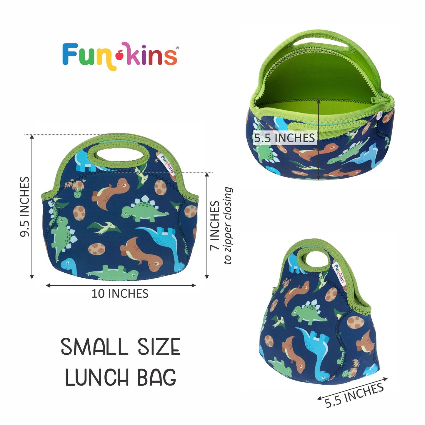 My Funkins Machine Washable Lunch Bag for Kids (Small)