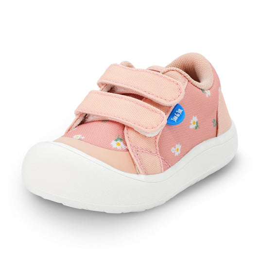 Jan and Jul Toddler Mini Canvas Sneakers - Apricot Flower