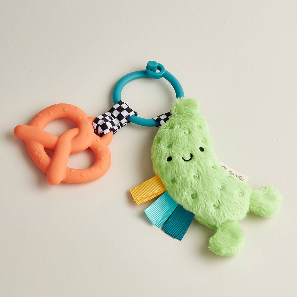 Itzy Pal™ Plush + Teether: Strawberry