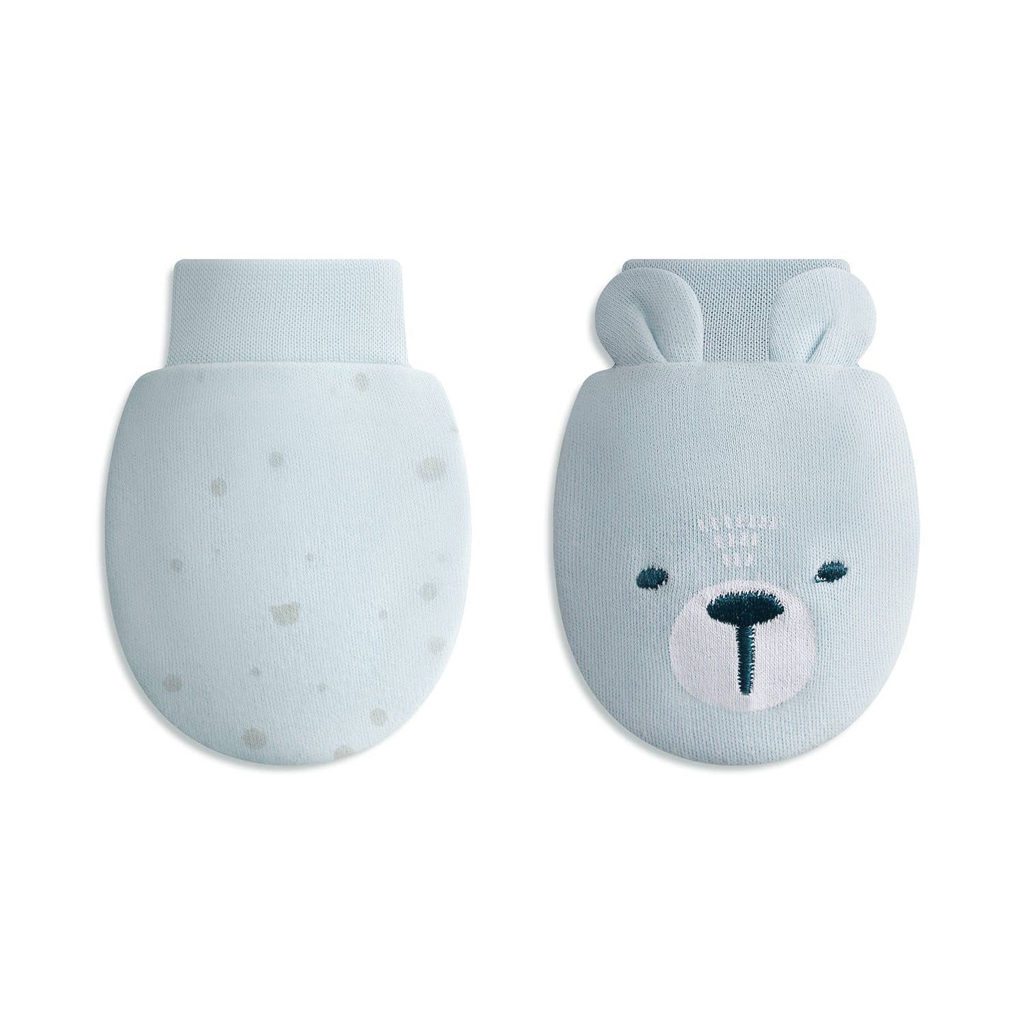4PK Anti-Scratch Mittens : White