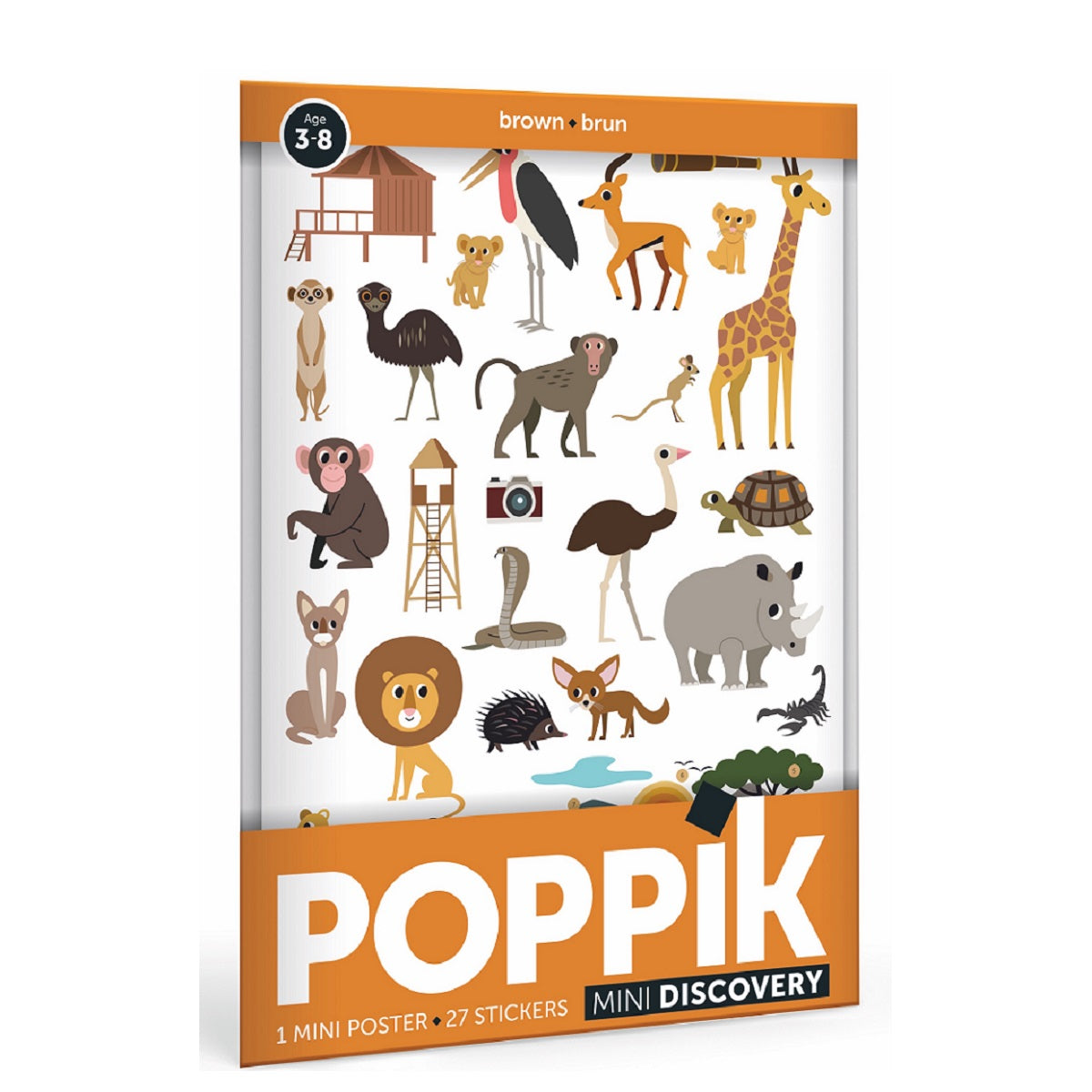 POPPIK Discovery Poster Mini Discovery Poster Savannah