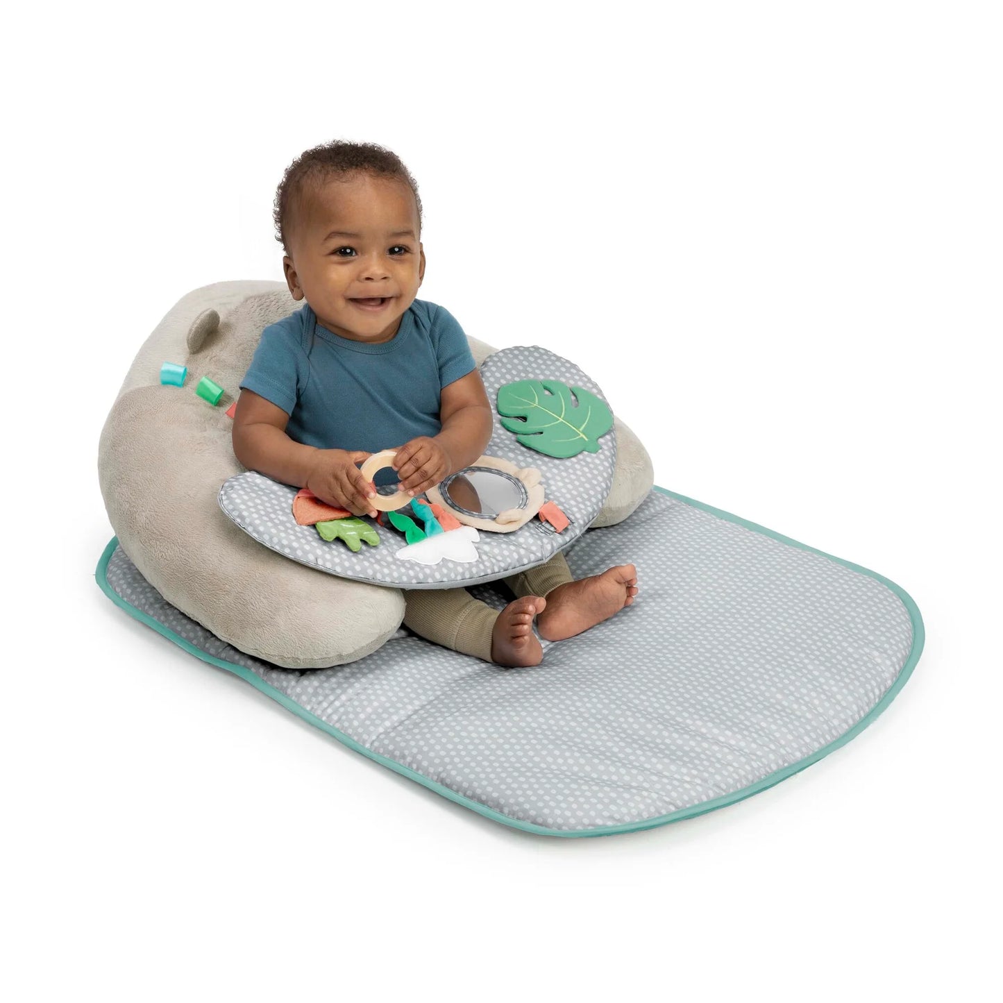 INGENUITY Cozy Prop™ 4 in 1 Sit Up & Prop Activity Mat Nate™