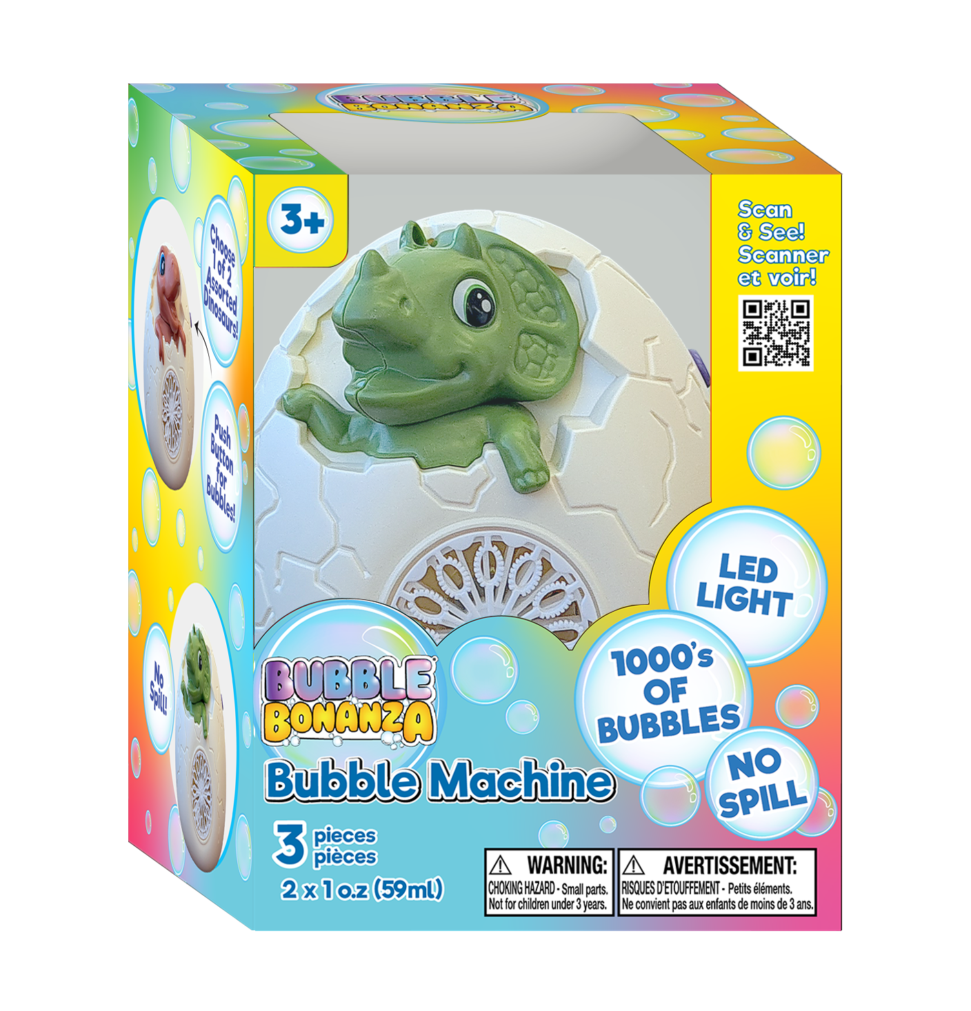 Baby Dinosaur LED Bubble Blower