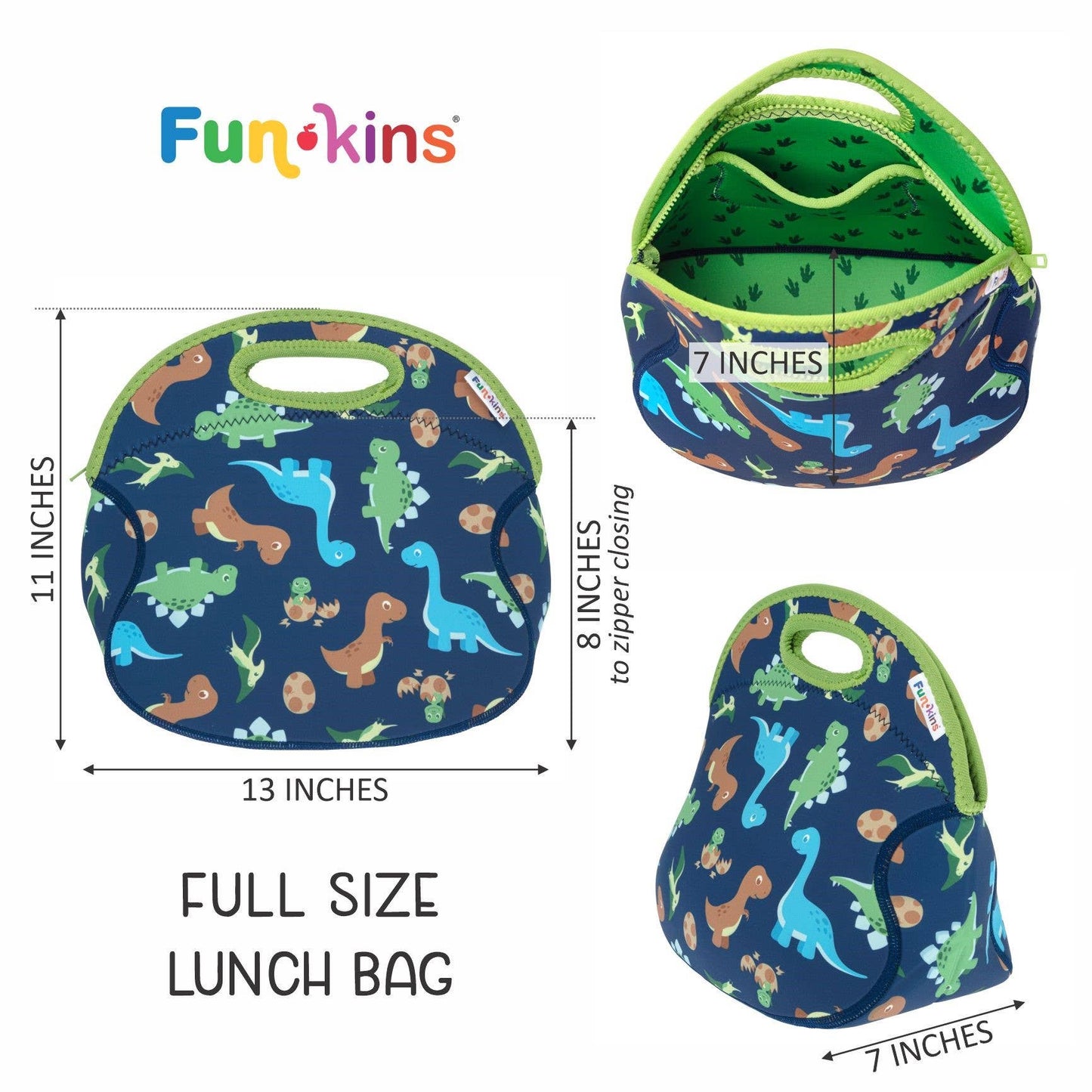 My Funkins Machine Washable Lunch Bag for Kids (Large)