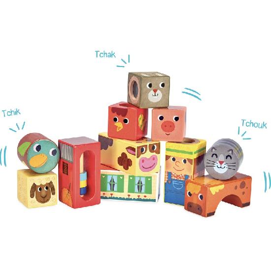 VILAC  Stacking - Musical blocks Farm