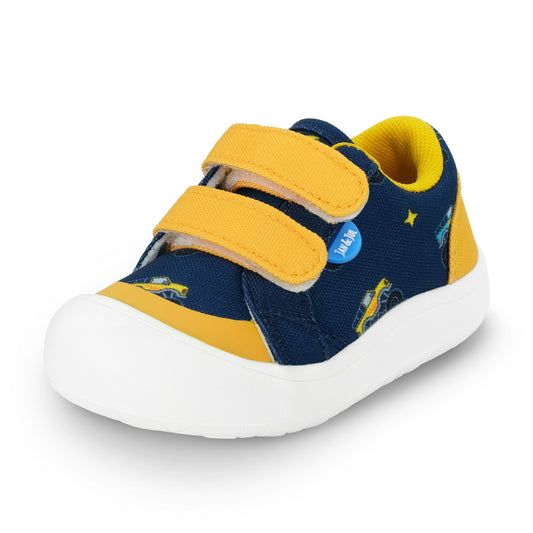 Jan and Jul Toddler Mini Canvas Sneakers -  Big Trucks