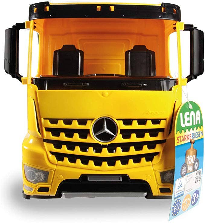 Mercedes Benz Dump Truck, Silver and Yellow Model By Lena Fr