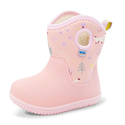 Jan & Jul Toasty-Dry Lite Winter Boots in Pink Forest - three-quarter view