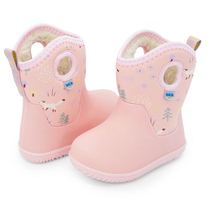 Jan & Jul Toasty-Dry Lite Winter Boots in Pink Forest - pair view