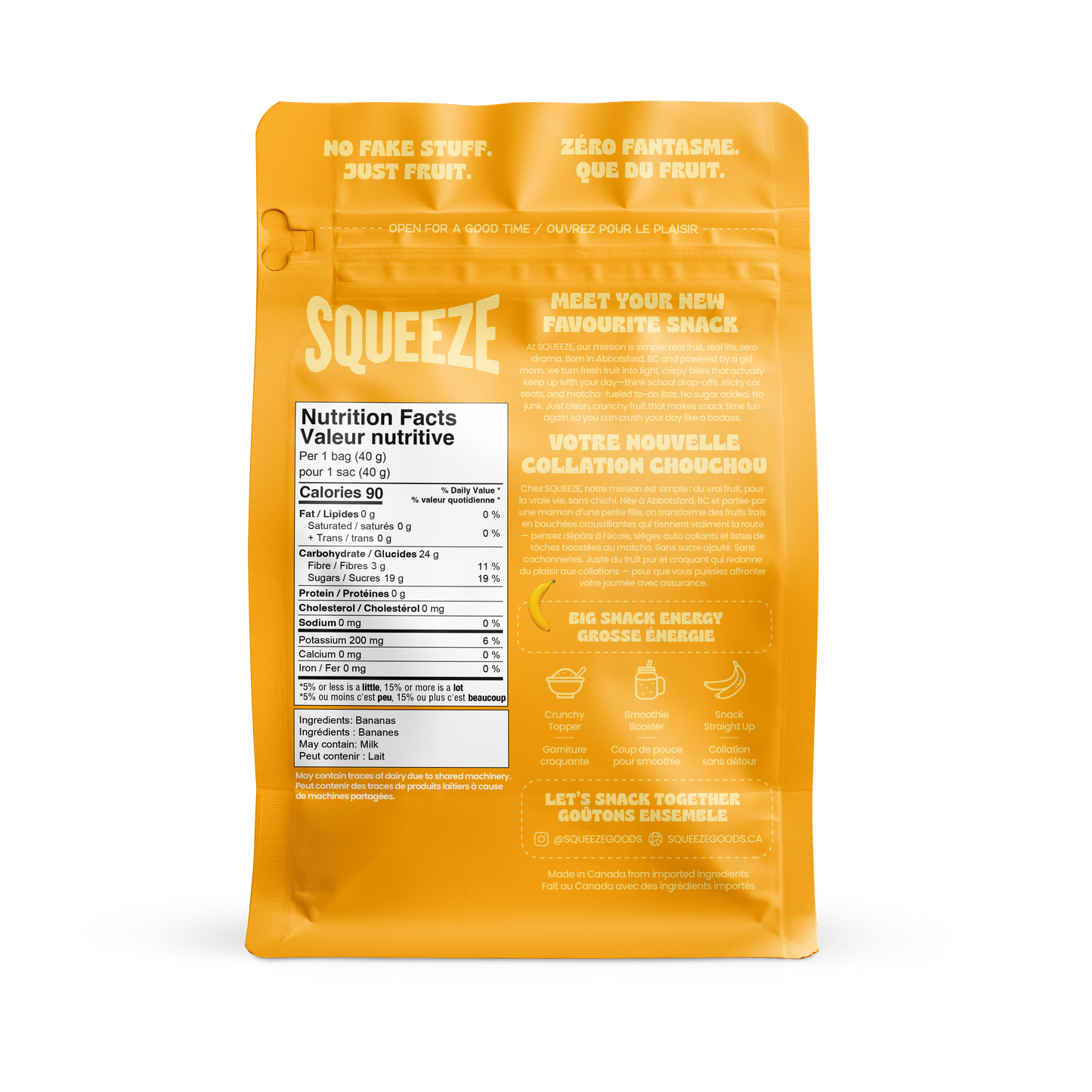 GOLDEN BANANA - FREEZE-DRIED BANANA SLICES (40g)