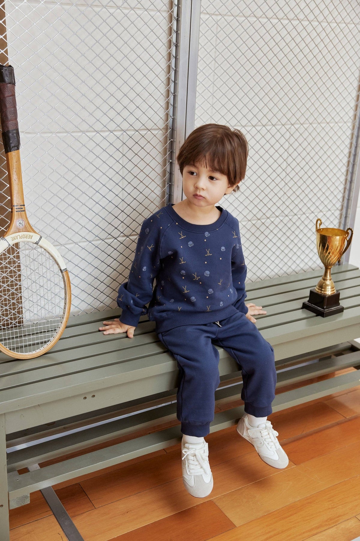 Toddler Organic Fleece Sweatshirt-Hockey: 2-3T