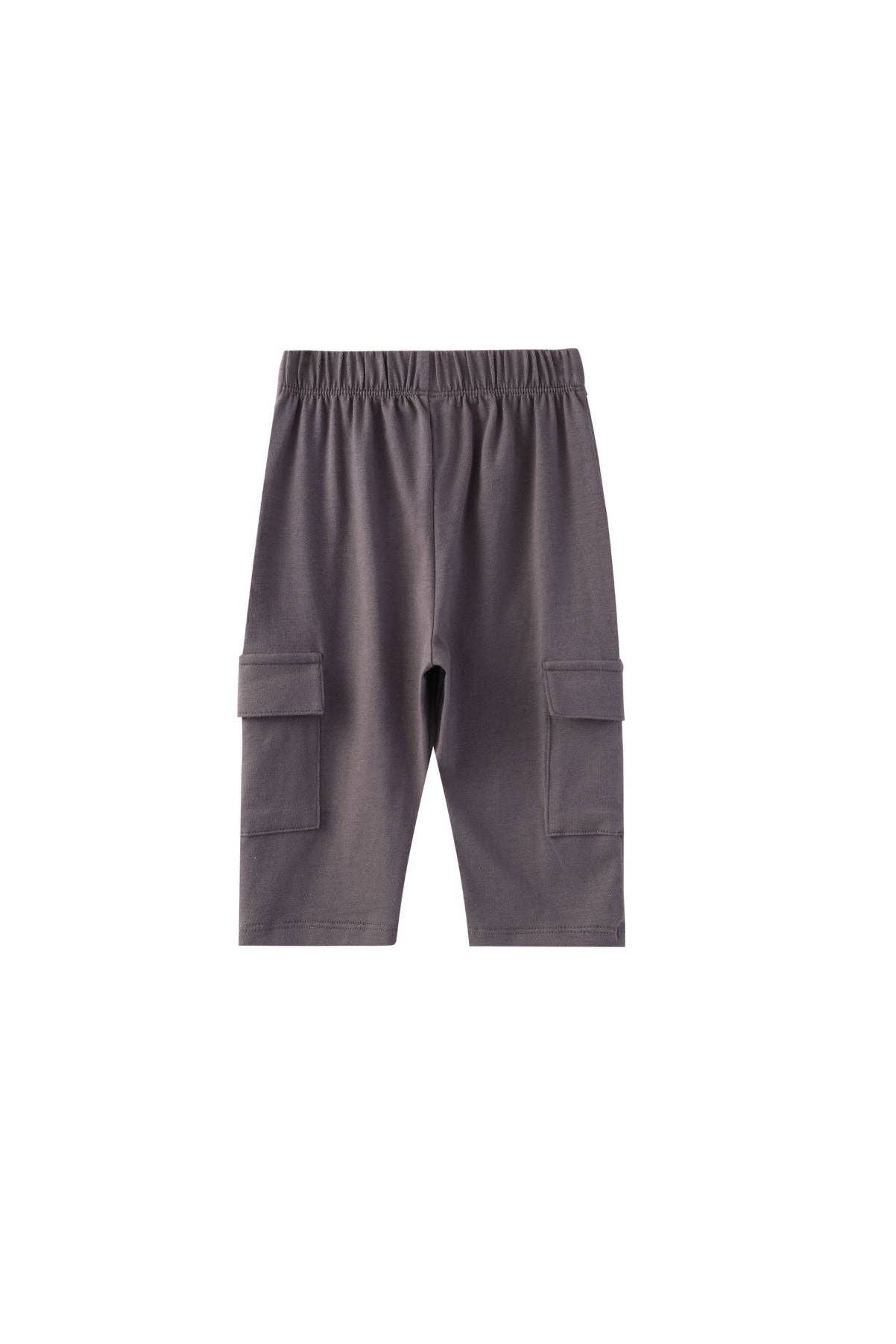 Norsu Organic Toddler Organic Cargo Pant-Dark grey
