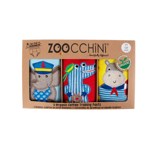 ZOOCCHINI Organic Cotton 3 Piece Potty Training Pants - Maritime Mates