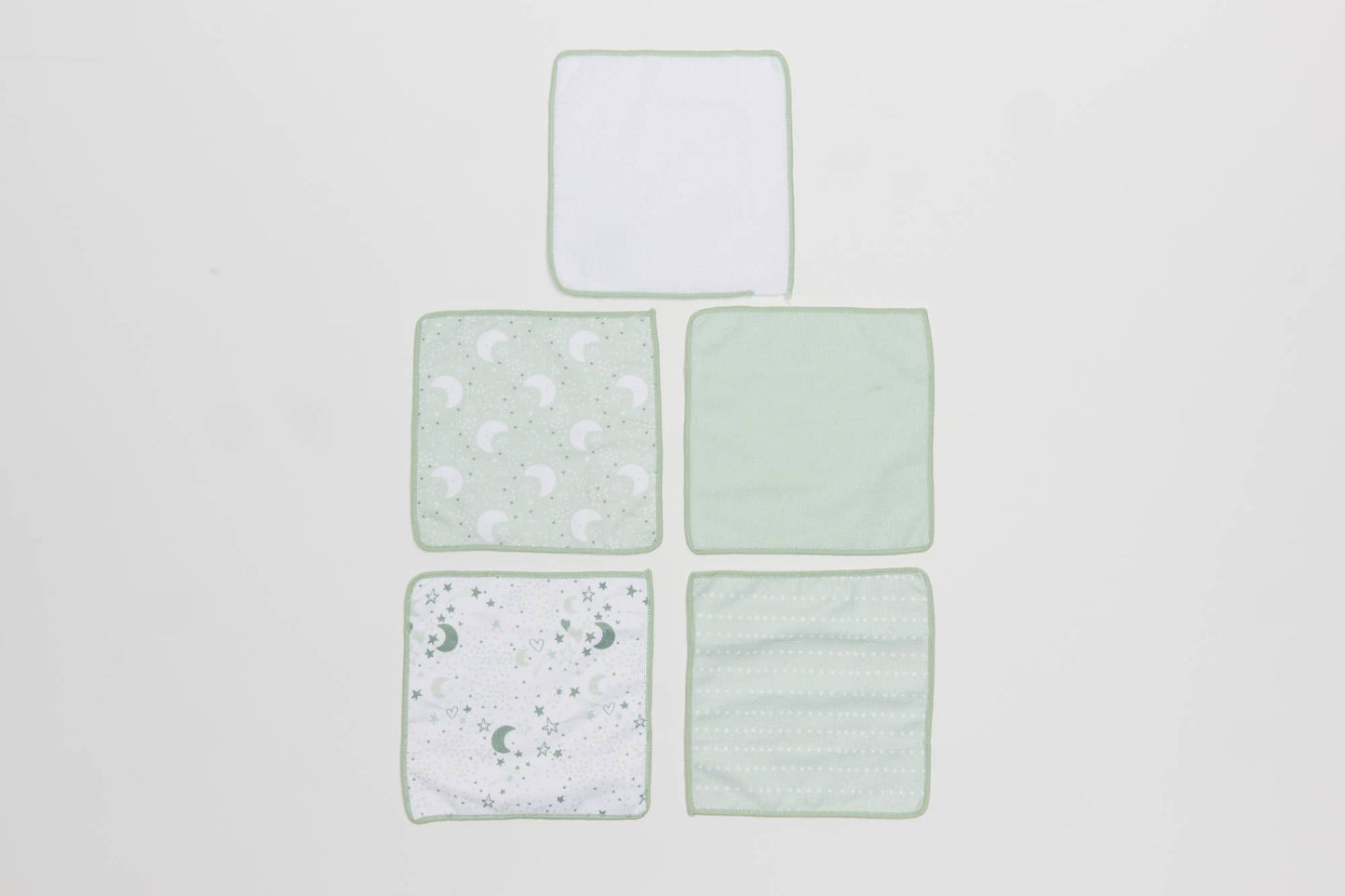 10 Pack Washcloths One Size | 9" X 9": Blue