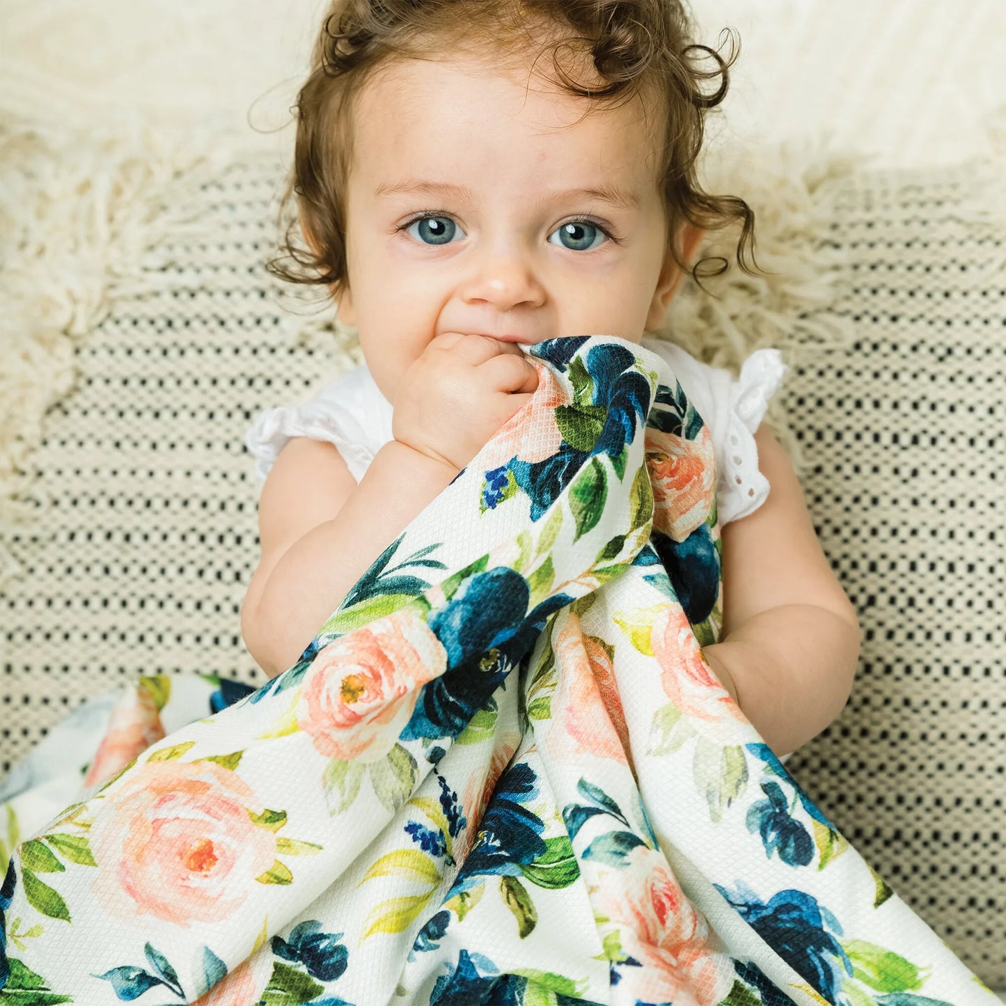 TINY TWINKLE Kaffle Swaddle Blanket - Blush