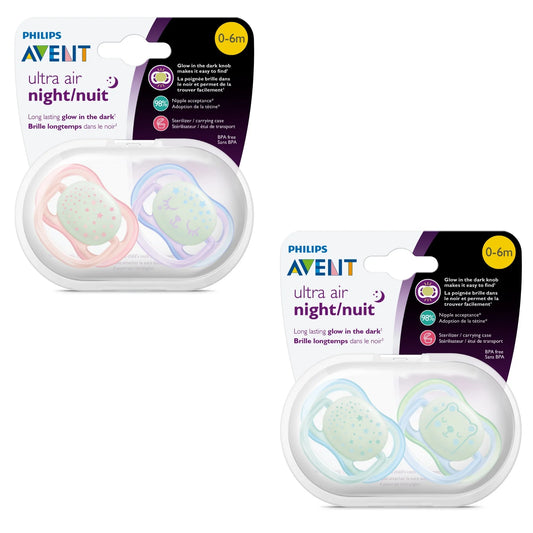 PHILIPS AVENT Ultra Air Nighttime Pacifier - 0-6M