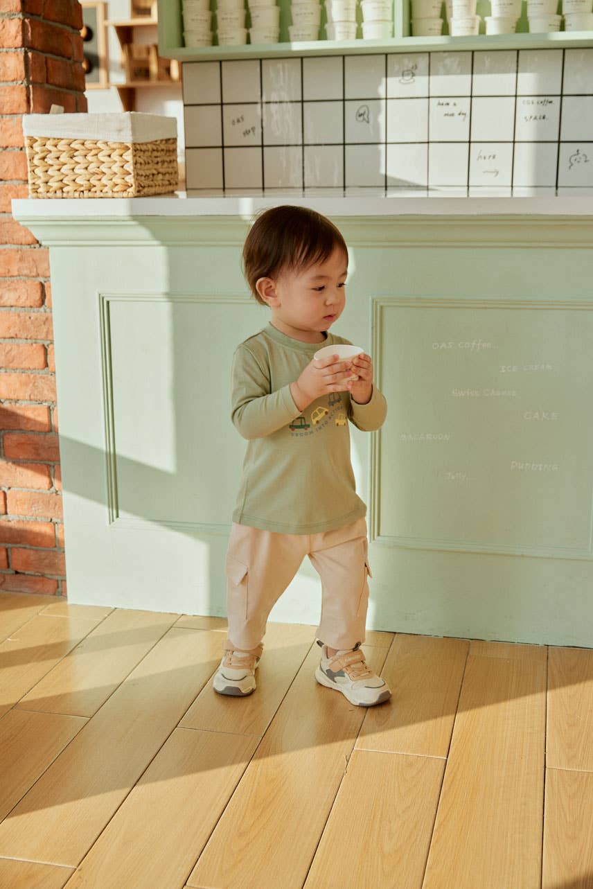 Norsu Organic Toddler Organic Cotton Cargo Pant-Beige