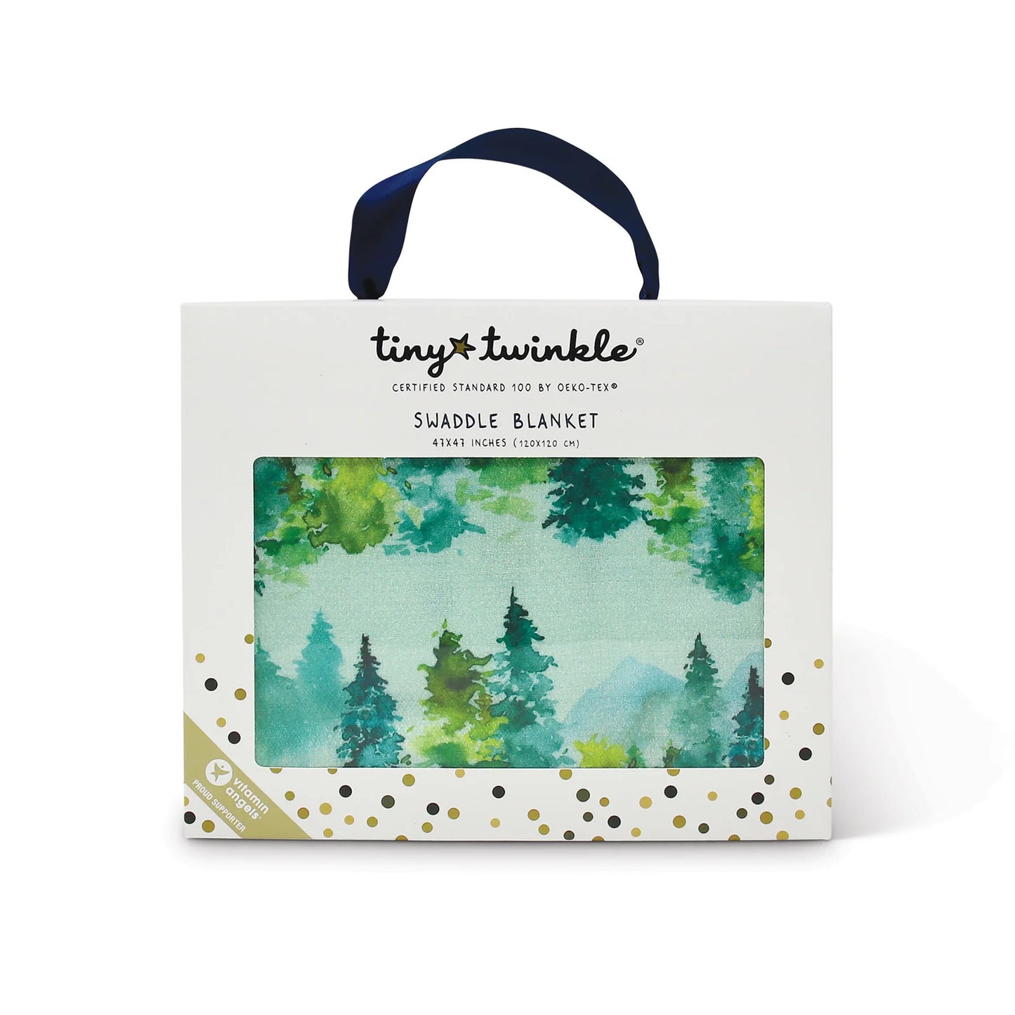 TINY TWINKLE Kaffle Swaddle Blanket - Forest