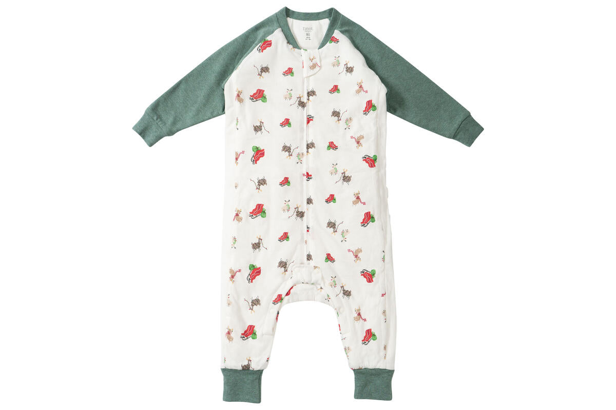Nest Designs Long Sleeve Footed Sleep Bag 1.0 TOG