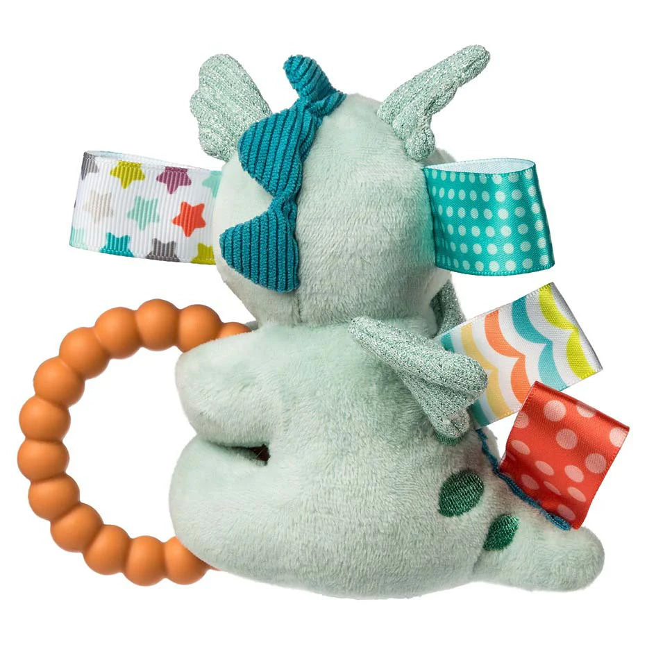 MARY MEYER Taggies Teether Rattle - Drax Dragon 6"