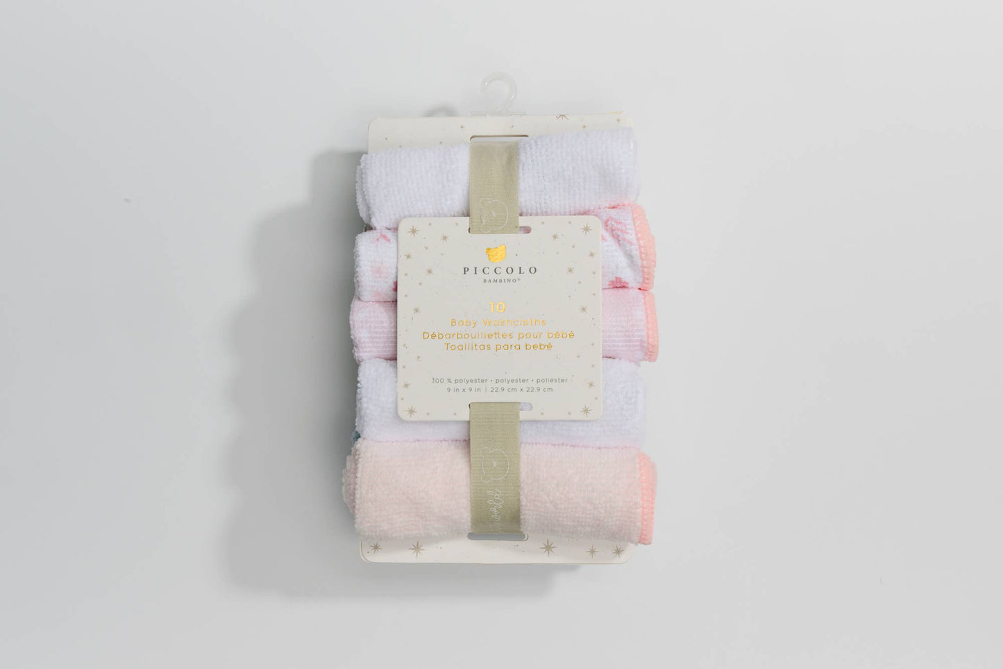 10 Pack Washcloths One Size | 9" X 9": Blue