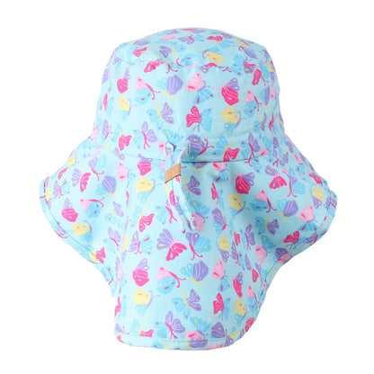 FlapJackKids Sun Hat with Neck Cape - Butterfly - product photo