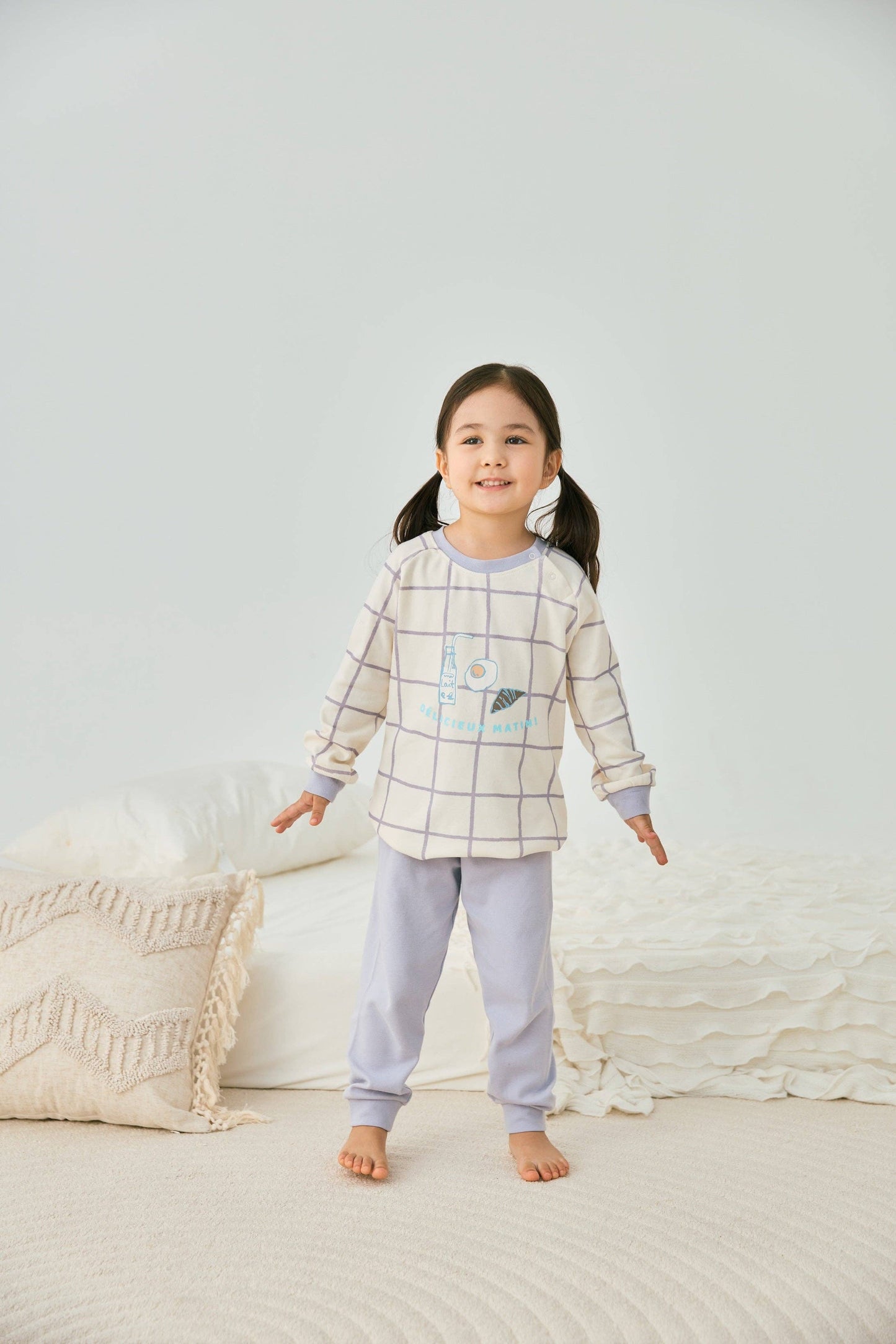 NORSU Organic Toddler Pajama Set-Milky