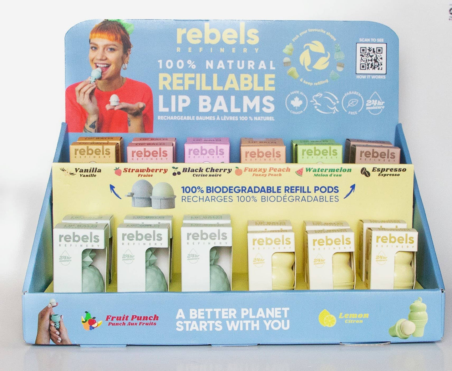 Rebel Refinery organic Refillable Lip Balm