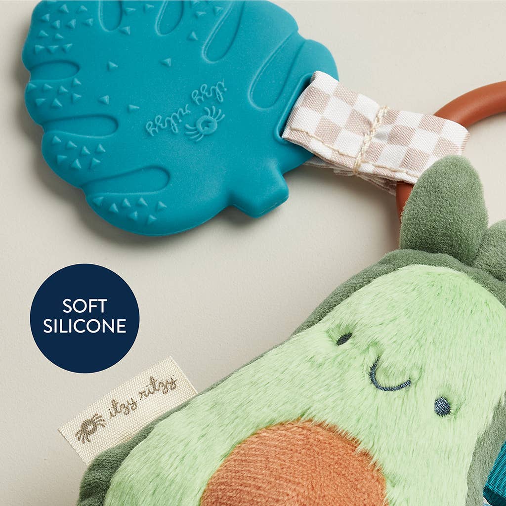 Itzy Pal™ Plush + Teether: Strawberry