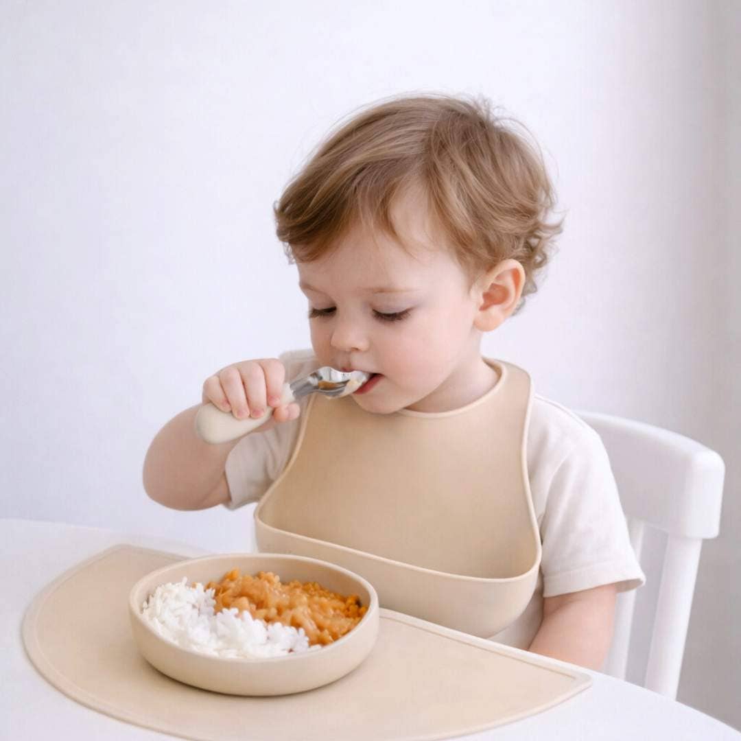 BABY BLISS Silicone Placemat: Almond