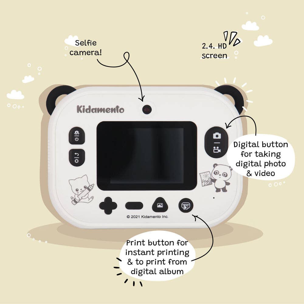 Kiimento Koko the Panda - Print & Digital Camera - Model P