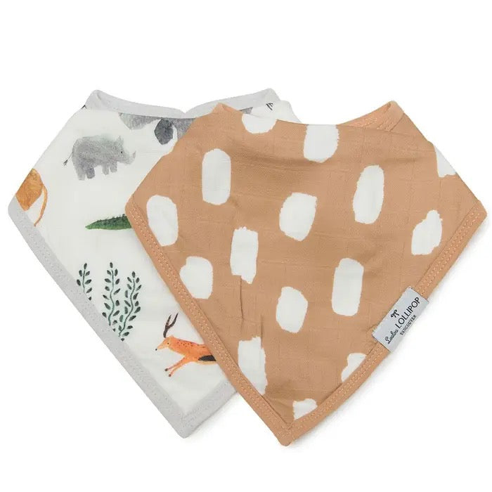 LOULOU LOLLIPOP Bandana Bib Set